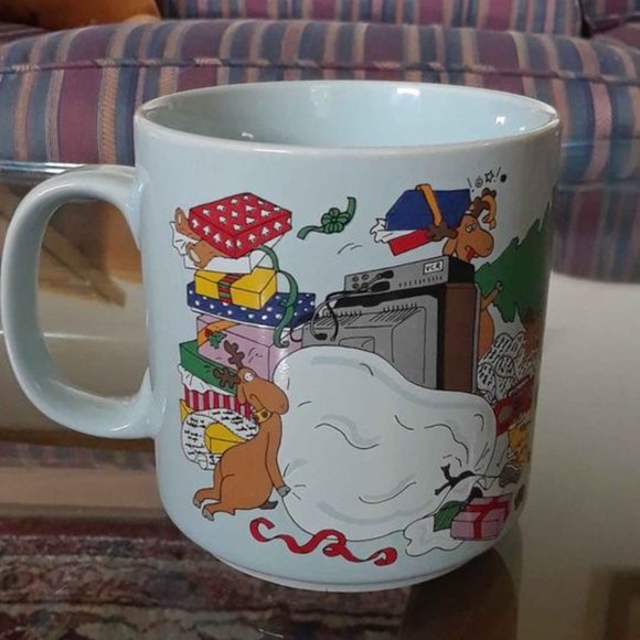 Vintage Funky Christmas Mug by Russ-Berrie & Co - Picture 3 of 5